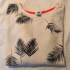 Palm leaf sweatshirt
